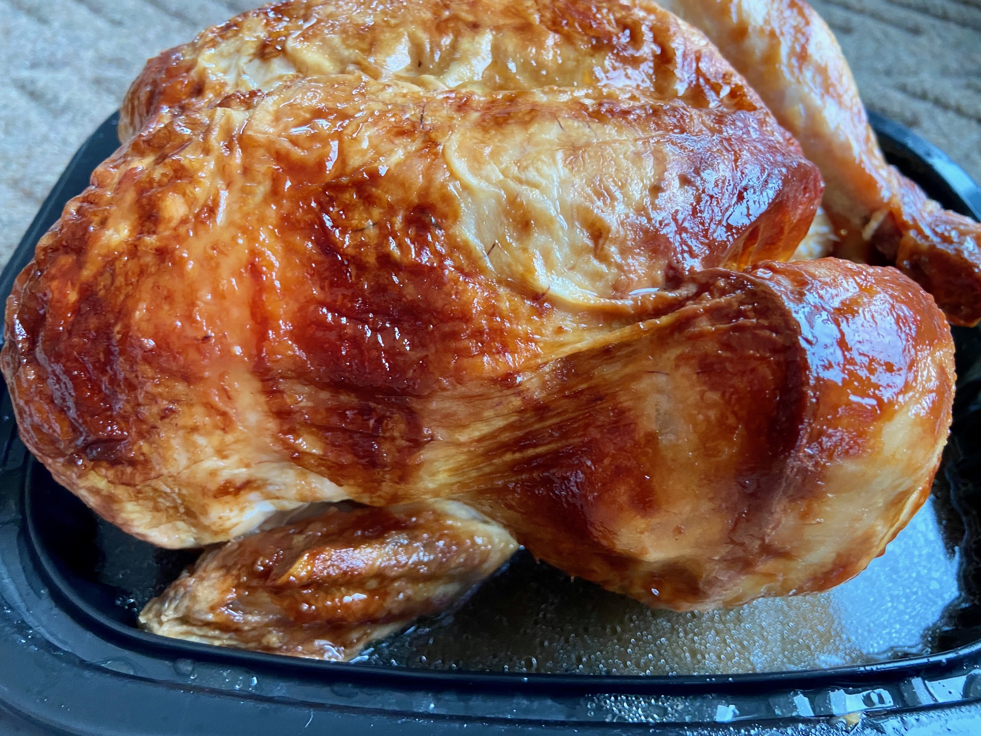 Costco Kirkland Signature Seasoned Rotisserie Chicken side