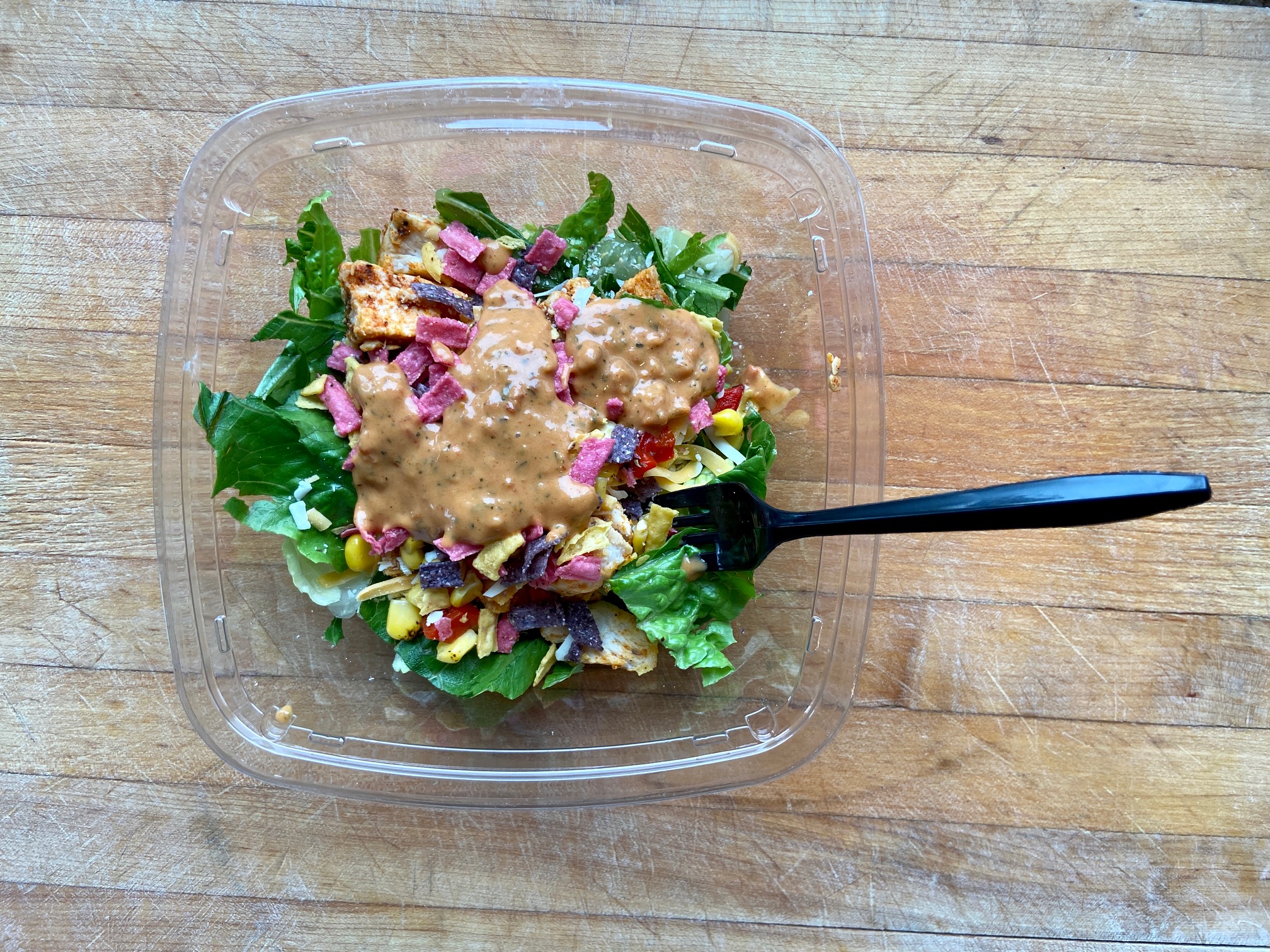 Simply Fresh Santa Fe Salad from Costco assembled